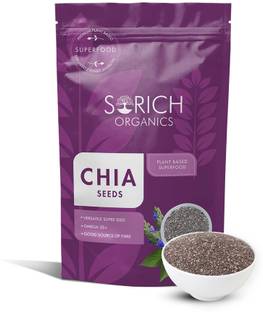 Sorich Organics Raw for Weight loss, loaded with Omega 3 & Fibre, Good for Hair & Skin Chia Seeds