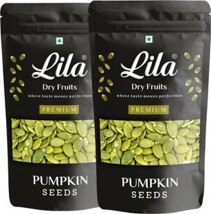 lila dry fruits Premium Raw Pumpkin Seeds |Immunity Booster|Kadu Beej|Super Seeds 200gm*2 Pumpkin Seeds
