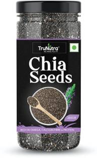 TruNutra Raw Unroasted Chia Seeds with Omega 3 and Zinc for health benefits Chia Seeds