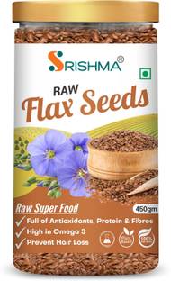 Srishma Flax Seeds for Weight Loss Rich in Protein, Fiber and Omega 3 with Healthy Heart Brown Flax Seeds