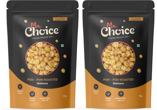 Mr Choice Peri Peri Makhana Roasted in Olive Oil | Healthy Crunchy Snack Lotus Seeds(Makhana)