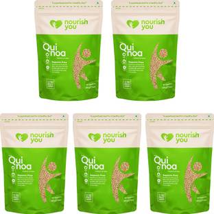 Nourish You White Quinoa for Weight Loss, Glutten Free, High Protein & Fibre (500g Each) Quinoa Seeds