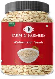 Farm & Farmers Watermelon Seeds 125GM- High in Protein |Raw Watermelon Seeds for Eating | Magaz Watermelon Seeds
