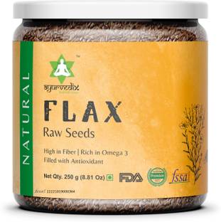 ayurvedix Flax Seeds (Alsi Seeds) Source of Lignans, Antioxidants, Essential Fatty Acids Brown Flax Seeds
