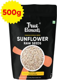 True Elements Raw Sunflower Seeds, Healthy Seeds, Rich in Calcium, High in Fibre & Protein Sunflower Seeds