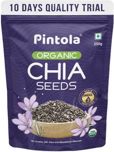 Pintola Organic Chia Seeds, 100% Pure & Premium Qualtity Chia Seeds