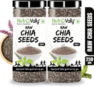 NutroVally Chia Seeds for Weight Loss | Rich in Omega3 & 100% Natural Diet Seeds Chia Seeds