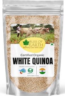 Bliss of Earth White Quinoa Organic for Weight Loss, Raw SuperFood Entire Family Healthy Meal White Quinoa Seeds