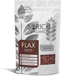 Sorich Organics Flax Seeds for Hair Growth|Raw Seeds for Weight Loss Skin Brown Flax Seeds