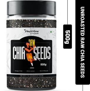 NeutriOne Raw Chia Seeds for Weight Loss with Omega 3 ,Zinc and Fiber,Calcium Rich/Protein Chia Seeds