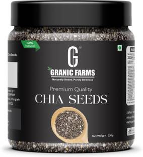 GRANIC FARMS Natural Raw Chia Seeds 250gm-Nutritious , Rich in Calcium,| Weight loss product| Chia Seeds