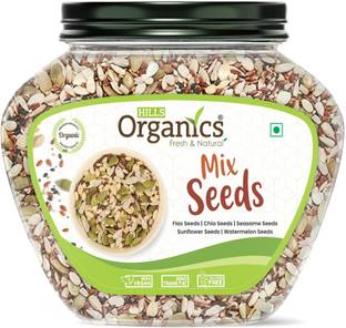 Hills Organics Premium Mixed Seeds 1KG| Flax , Chia , Seasame, Sunflower And Watermelon Seeds Mixed Seeds