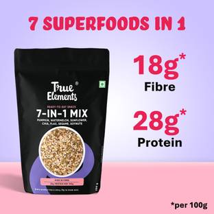 True Elements 7 in 1 Super Seeds and Nut Mix for weight loss, Ready To Eat Healthy snacks Mixed Seeds