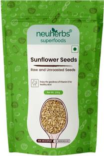 Neuherbs Raw & Unroasted Organic Sunflower Seeds | Source Of Omega-3 | Sunflower Seeds