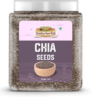 DAILYHERBS Raw Chia Seeds for Weight Loss with Omega 3 , Zinc and Fiber, Rich in Calcium Chia Seeds