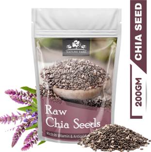 NATURE YARD Raw Chia Seeds for Weight Management/ Rich in Omega 3, Zinc & Fiber/Calcium Rich Chia Seeds