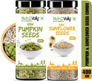 NutroVally Pumpkin & Sunflower Combo for Weight Loss | Magnesium & Minerals Rich Diet Snack Pumpkin Seeds, Sunflower Seeds