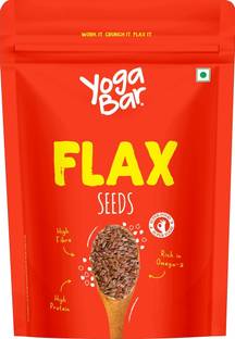 Yogabar Organic Roasted Flax Seeds rich in Omega-3 & Antioxidants Roasted Flax Seeds