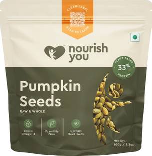 Nourish You Raw Pumpkin Seeds | Rich in Protein & Fibre | Healthy | Immunity Booster Pumpkin Seeds