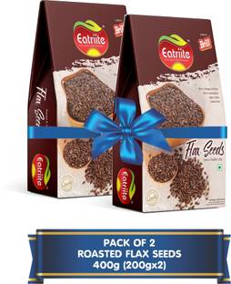 Eatriite Roasted Flax Seeds 400g (200gx2) Brown Flax Seeds