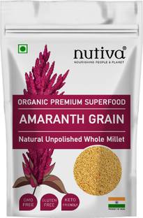 Nutiva Amaranth Seeds | Rajgira | Rajko | Ramdana | Diabetic Friendly | Weight Loss Organic Amaranth Seeds