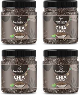 FreshoCartz Raw Chia Seeds for Weight Loss with Omega 3, Calcium and Zinc, Fiber Rich Seeds Chia Seeds