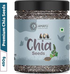 AMAYU Raw Organic Chia Seeds for Weight Loss & Eating | Omega 3, Rich in Calcium Chia Seeds