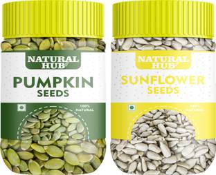 Natural Hub Pumpkin & Sunflower Seeds Combo for Weight Management- 150gm Each Pumpkin Seeds, Sunflower Seeds