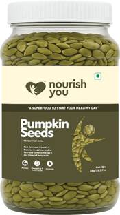 Nourish You Pumpkin Seeds 1Kg Jar- AAA Grade Seeds for Eating | Protein Rich Seeds Pumpkin Seeds