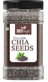 DRY DELIGHT Premium Raw Chia Seed | For Weight Loss | Rich in Omega-3 and Fibre Black Chia Seeds