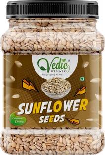 Vedik Wellness Sunflower Seeds (Raw) for Better Protein,Vitamin E,Magnesium,Iron,Calcium, Fiber (250 Gram Pack) Seed Sunflower Seeds