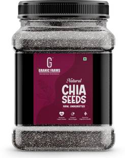 Granic Farms Premium Raw Chia Seeds For Weight Loss with Omega 3, Calcium and Fiber Rich | Chia Seeds