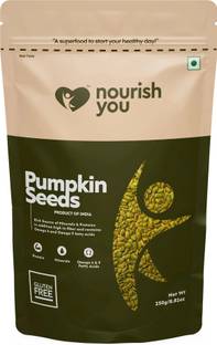 Nourish You Pumpkin Seeds | High in Protein, Minerals and Omega 3 | 250G Pumpkin Seeds