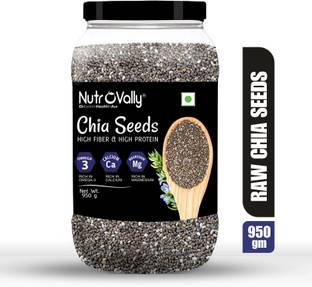 NutroVally Raw Chia Seeds for Weight Loss with Omega 3 , Calcium and Zinc, Fiber Rich Seeds Chia Seeds