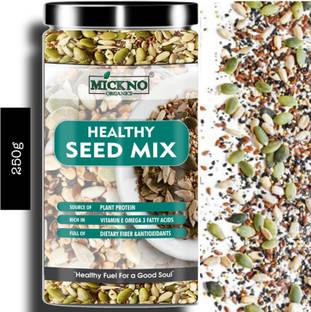 mickno organics Mix seeds , seedmix weightloss organic trailmix chia seeds, pumpkin seeds , flax seeds, sunflower seeds, watermelon seeds , 5 seeds in one protein mix Mixed Seeds