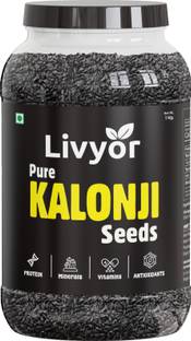 LIVYOR Raw Kalonji Seeds | Nigella Seed Black Cumin Seeds