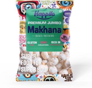 Happilo Premium Jumbo Fox Nuts (Phool Makhana) Lotus Seeds(Makhana)