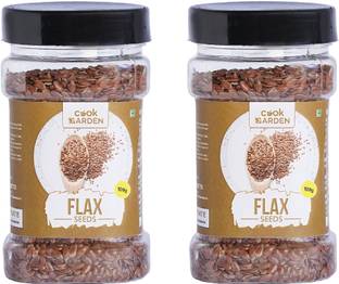 Cook Garden Premium Flax Seeds 200gm - Alsi Seeds, Nutrient-Rich for Health, Rich in Fibre Brown Flax Seeds