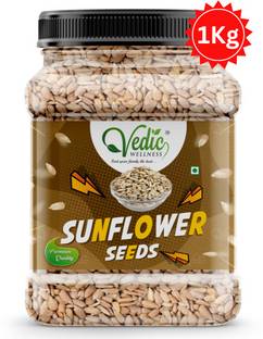 vedic Wellness Sunflower Seeds for Eating | Edible Healthy Seeds | Rich in Protein & Fibe Sunflower Seeds