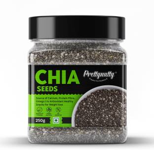 Prettynutty Raw Chia Seeds for Weight loss with Omega 3 | Source of Protein & Fiber Chia Seeds