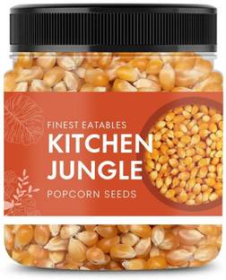Kitchen Jungle Popcorn Kernels Seeds & 100% Popping Kernels (Extra Soft Popcorn Makka | Makai ) UNFLAVORED Popcorn Seeds