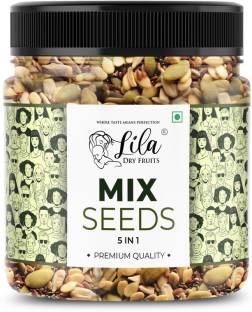 lila dry fruits 5 IN 1 Superseed Mix(Chia/Pumpkin/Sunflower/Flax) 250gms Jar Pack Mixed Seeds