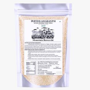 Mountain Bawarchi Puffed Amaranth | Natural Gluten-Free Superfood | Ready-to-Eat Cereal Grain Amaranth Seeds