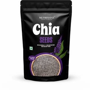 NUTRISHINE Raw Chia Seeds for Weight Loss with Omega 3 , Calcium and Zinc, Fiber Rich Chia Seeds