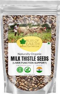Bliss of Earth Milk Thistle Seeds Organic for Guts Health & Boost Immunity, High in Protein Milk Thistle Seeds