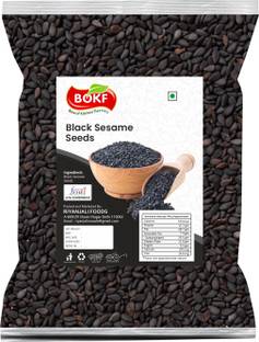 bokf Premium Black Sesame Seeds | Kala Til Pack of 2 | Rich In Antioxidants Black Sesame Seeds