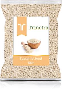 Trinetra Premium Quality White Sesame Seed 400Gm (Pack Of 1) Safed Till / Tilli White Sesame Seeds