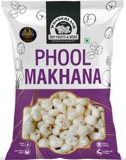 WONDERLAND Phool Makhana 300g | Healthy Snacks | Rich Calcium Phool Makhana Lotus Seeds(Makhana)