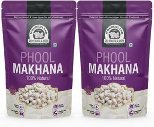 WONDERLAND Foods Phool Makhana Healthy Snacks | Rich Calcium Phool Makhana