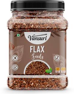 VANSURI Raw Flax seeds Rich in Omega 3, Zinc & Protein/ Alsi Seeds Brown Flax Seeds